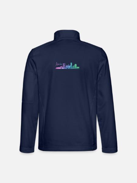München skyline - Unisex Softshelljacke - Navy
