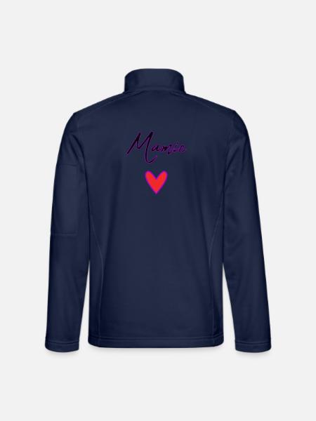 OMA. MAMA. OMA. MUTTERTAG - Unisex Softshelljacke - Navy - Hinten