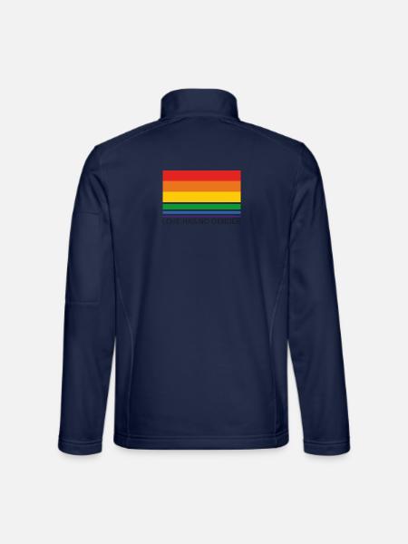 Love Has No Gender - Regenbogen - Unisex Softshelljacke - Navy