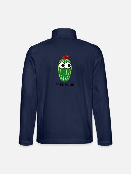 Free Hugs Cactus - Unisex Softshell Jacket - navy