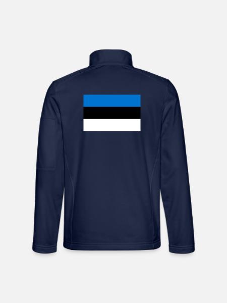 Estland - Unisex Softshelljacke - Navy - Hinten