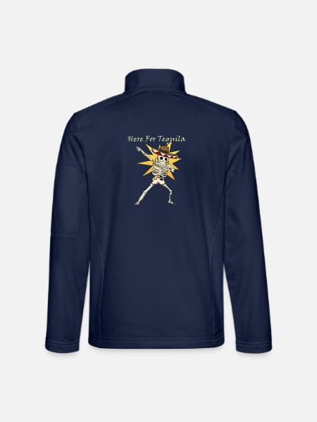 Here For Tequila - Unisex Softshelljacke - Navy - Hinten