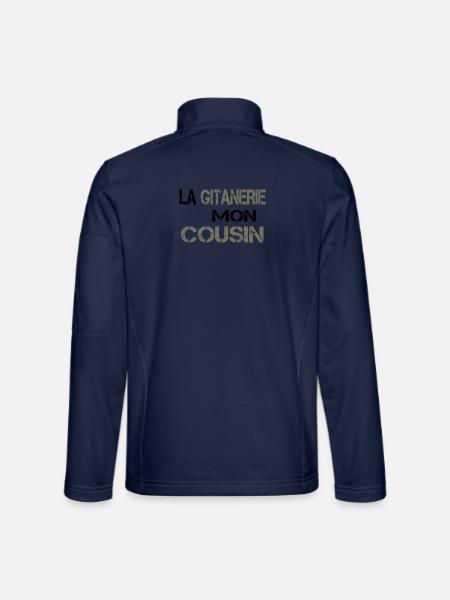 La gitanerie mon cousin - Veste en tissu softshell Unisexe - bleu marine