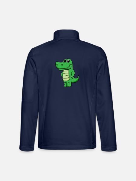 Krokodil - Unisex Softshelljacke - Navy