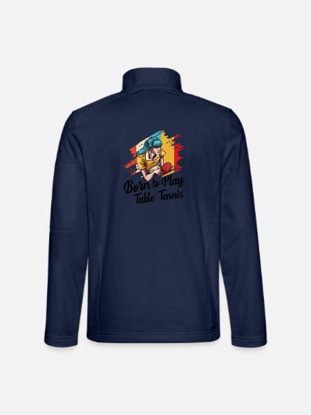 Ping-pong - Veste en tissu softshell Unisexe - bleu marine - Dos