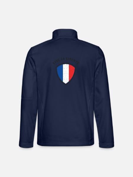 Vive La Liberté - Es Lebe die Freiheit - Unisex Softshelljacke - Navy