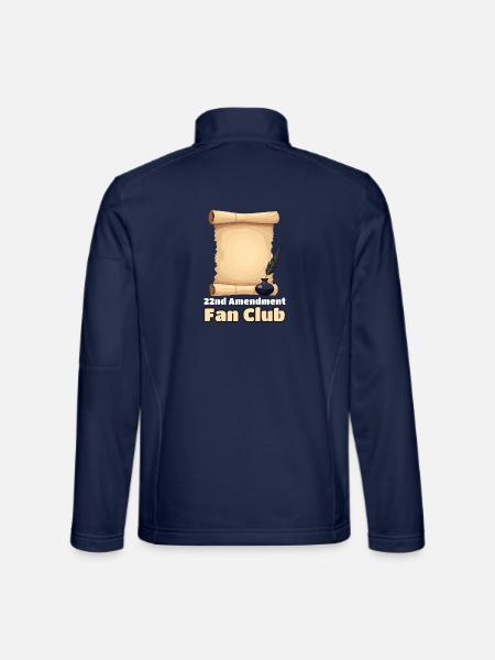22nd Amendment Fan Club - Unisex Softshelljacke - Navy - Hinten
