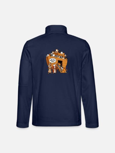 Katzenarche Noahs Arche - Unisex Softshelljacke - Navy - Hinten