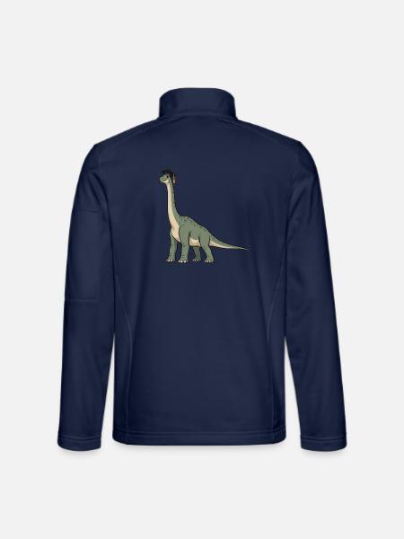 Dino mit Doktorhut - Unisex Softshelljacke - Navy
