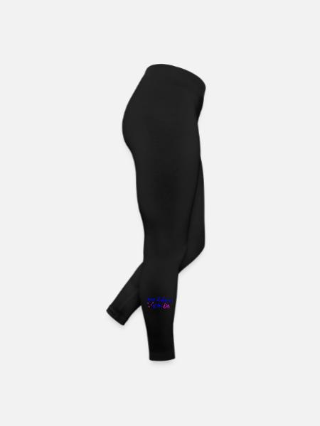 mein zu Hause ist bei Dir - Frauen Jersey Leggings - Schwarz - Rechts