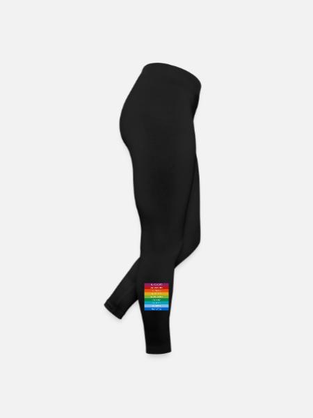 Tolerance Equality Inclusion Tolerance Pride Queer - Women’s Jersey Leggings - black - Right