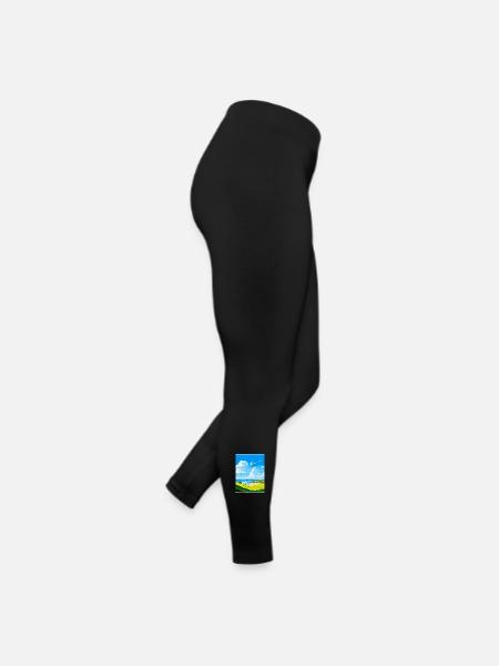 Crantock, Cornwall, England, Vereinigtes Königreich, Reiseposter, WPA - Frauen Jersey Leggings - Schwarz - Rechts