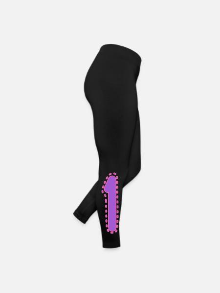 1. 1 JAHR. 1. JAHRESTAG. 1 JAHR GEBURTSTAG - Frauen Jersey Leggings - Schwarz - Rechts