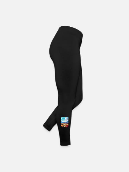Cairngorms Scotland Uk Travel Poster Souvenir WPA - Women’s Jersey Leggings - black - Right