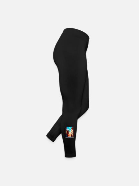 Hildesheim Germany Vintage Travel Poster Souvenir - Women’s Jersey Leggings - black - Right