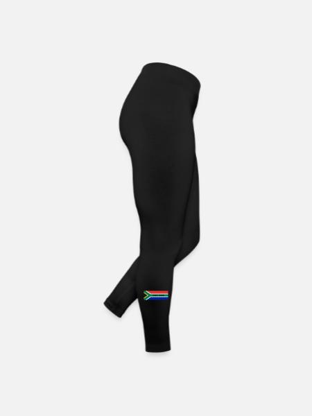 Le Cap dans le drapeau sud-africain - Legging en jersey Femme - noir - Droite