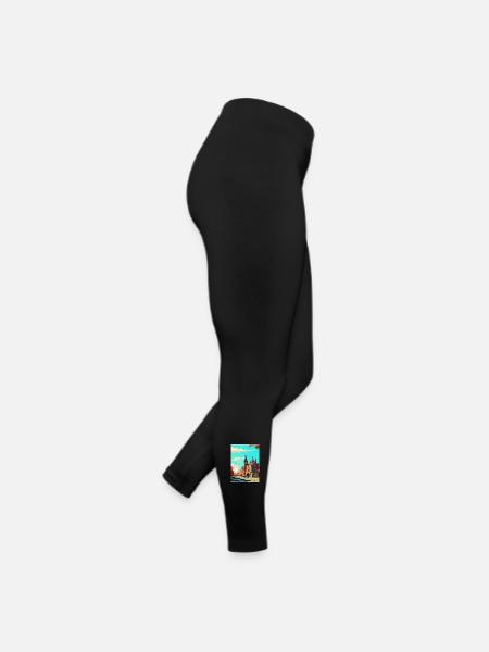 Harrogate England Uk Travel Poster Souvenir WPA - Women’s Jersey Leggings - black - Right