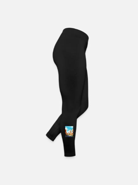 Córdoba Spanien Vintage Reiseplakat WPA Souvenir - Frauen Jersey Leggings - Schwarz - Rechts