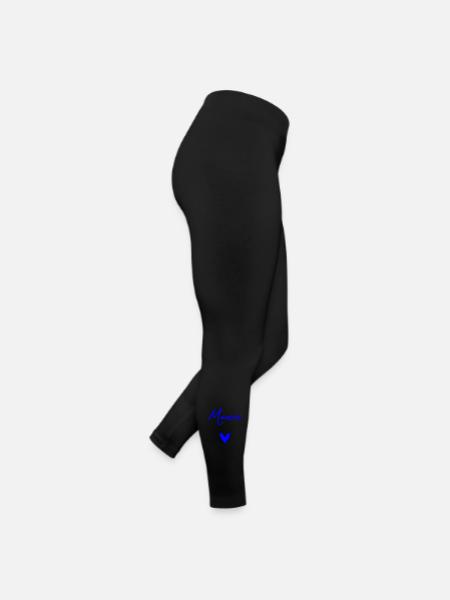 MUTTERTAG. SCHÖNEN MUTTERTAG. MAMA - Frauen Jersey Leggings - Schwarz - Rechts