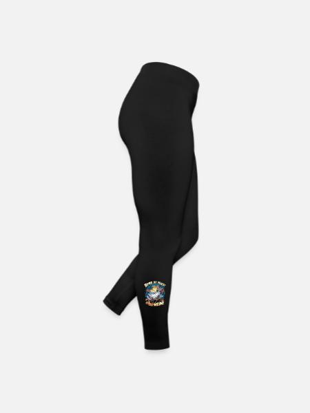 Bevor Du Fragst Nein - Frauen Jersey Leggings - Schwarz - Rechts