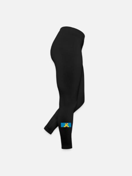 Hütte mit Kometenstern - Frauen Jersey Leggings - Schwarz - Rechts