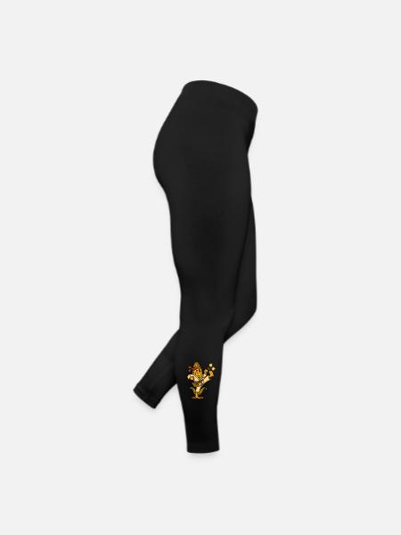 Karate Corn - Frauen Jersey Leggings - Schwarz - Rechts
