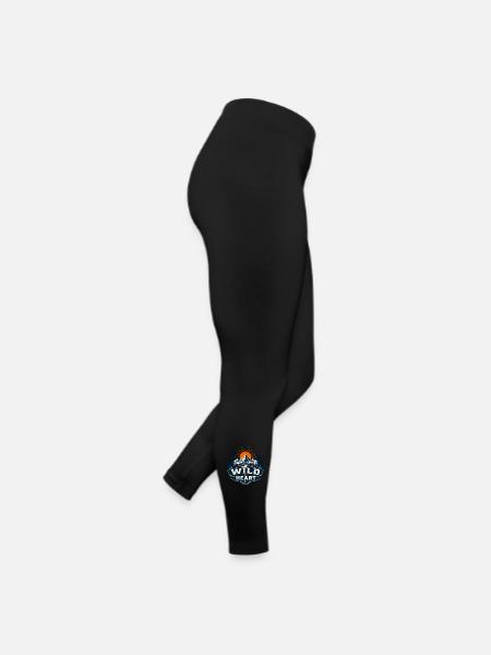 Wild at Heart Bergwelt - Frauen Jersey Leggings - Schwarz - Rechts