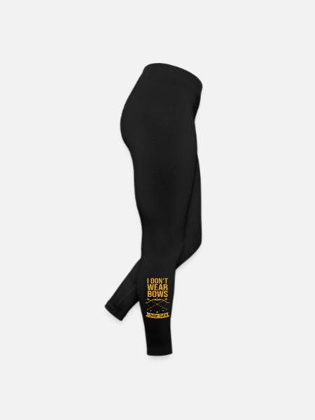Bogenschütze Bogen Bogenschießen - Frauen Jersey Leggings - Schwarz - Rechts
