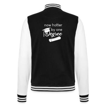 now hotter by one degree - College-Sweatjacke - Schwarz/Weiß - Hinten - Marisol (170cm)