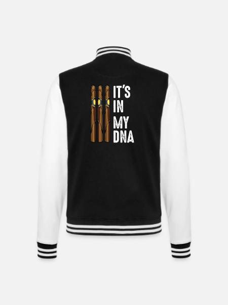 Zigarre - College-Sweatjacke - Schwarz/Weiß