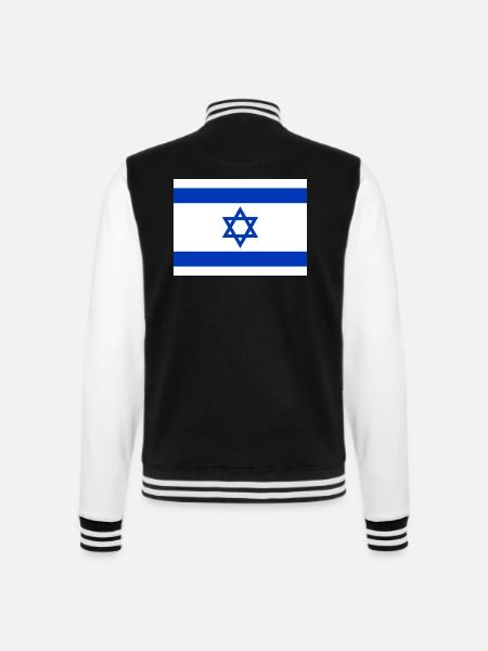 Israel - College-Sweatjacke - Schwarz/Weiß