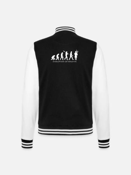 bagpipes - College Sweat Jacket - black/white