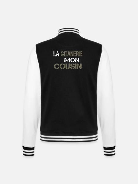 La gitanerie mon cousin - Veste Teddy - noir/blanc