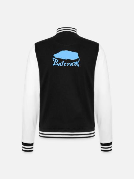 Baltrum Tattoo - College Sweat Jacket - black/white