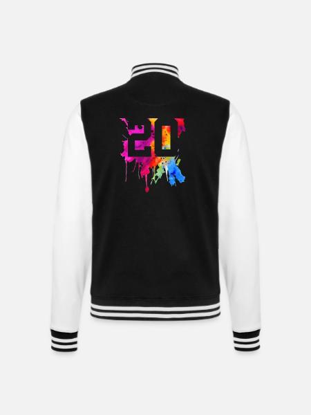 20 ANS 20 ANNIVERSAIRE - Veste Teddy - noir/blanc