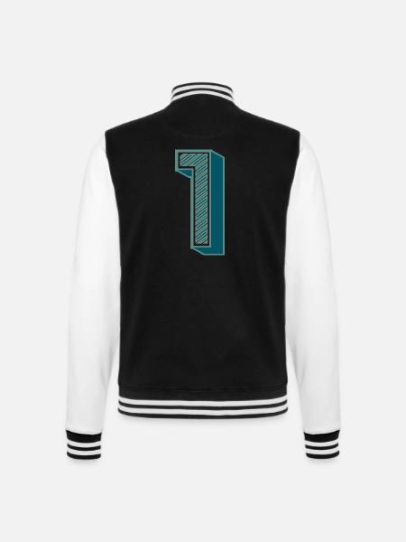1. 1 YEAR. 1st ANNIVERSARY - College Sweat Jacket - black/white