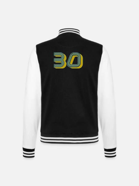 30 - College Sweat Jacket - black/white
