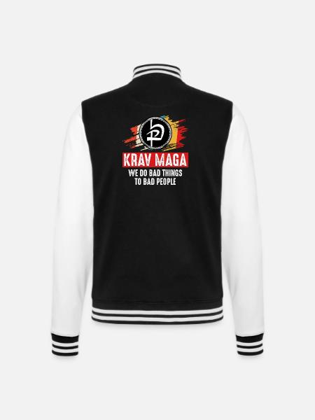 Krav Maga - College Sweat Jacket - black/white