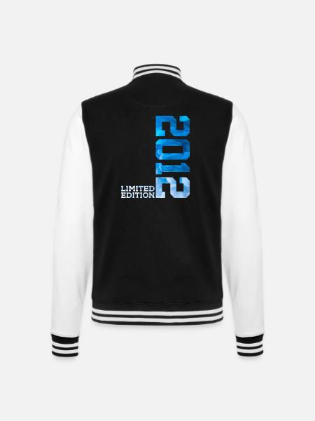 14. GEBURTSTAG LIMITED EDITION 2012 - College-Sweatjacke - Schwarz/Weiß