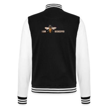 i am beekeeper - College-Sweatjacke - Schwarz/Weiß - Hinten - Marisol (170cm)