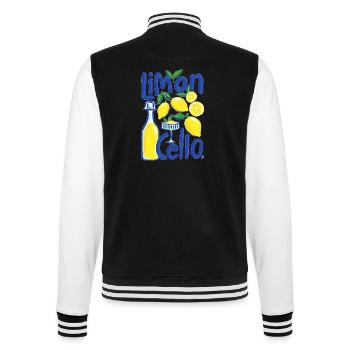 Cool design - College Sweat Jacket - black/white - Back - Marisol (170cm)