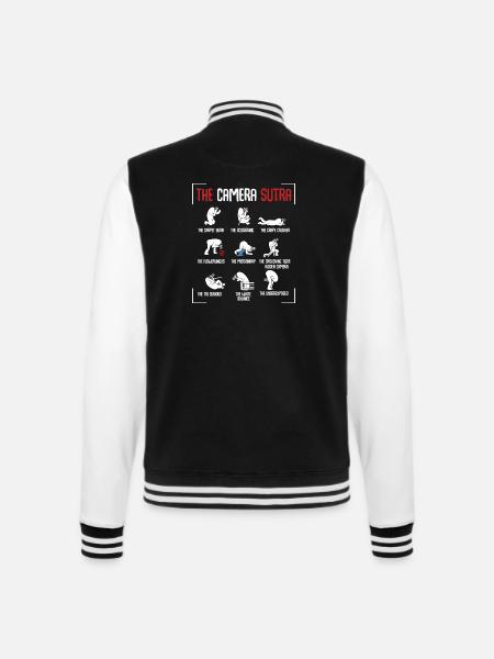 photographer - College Sweat Jacket - black/white