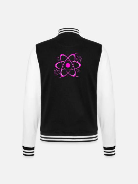 Physiker - College-Sweatjacke - Schwarz/Weiß