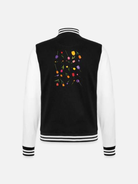 Fleur - Veste Teddy - noir/blanc