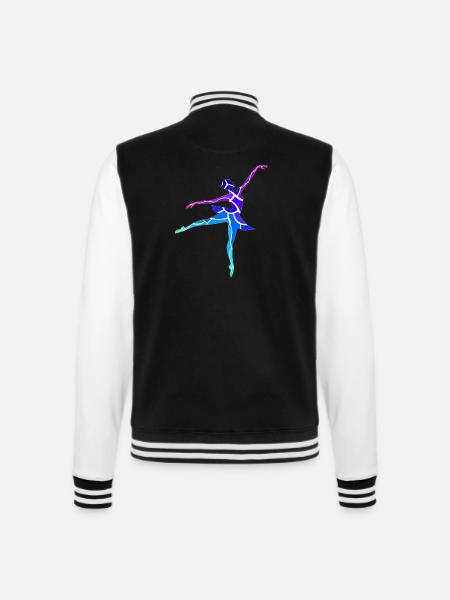 Danseur - Veste Teddy - noir/blanc