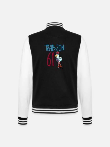 Trabzon 61 Turkey city - College Sweat Jacket - black/white