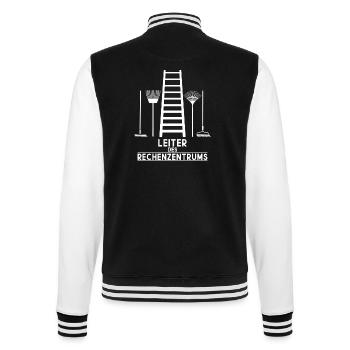 LEITER OF THE DATA CENTRE - College Sweat Jacket - black/white - Back - Marisol (170cm)