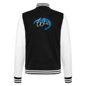Wels Waller angeln Sportfischen Flussmonster - College-Sweatjacke - Schwarz/Weiß - Hinten - Marisol (170cm)