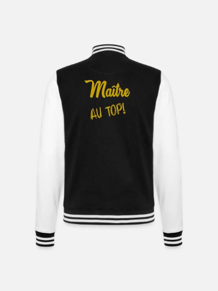 MASTER. MASTER - College Sweat Jacket - black/white