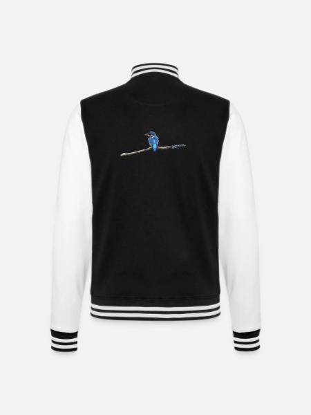 EISVOGELVOGEL - College-Sweatjacke - Schwarz/Weiß